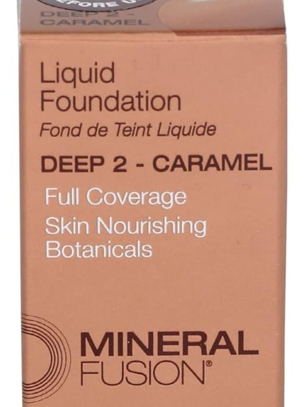 Mineral Fusion Full Coverage Foundation, Liquid Foundation - Deep 2- Carmel